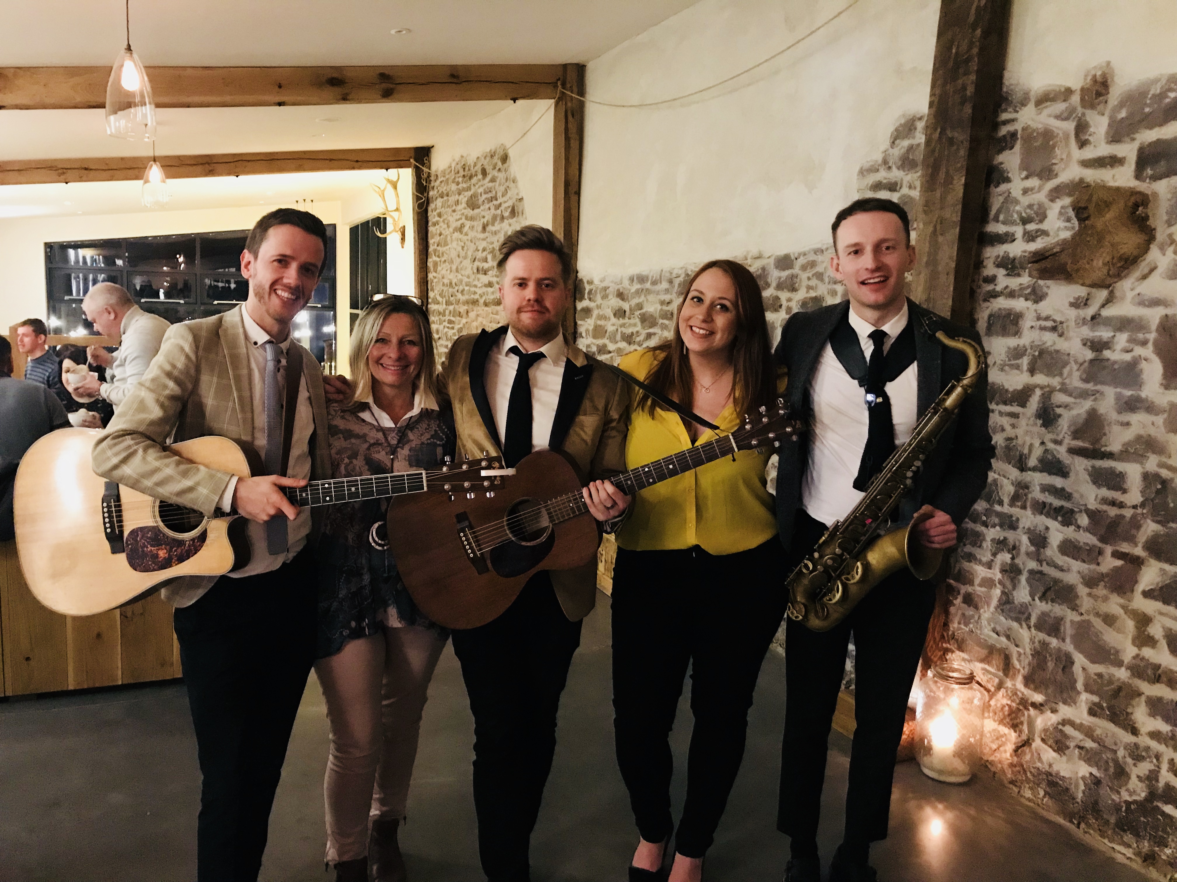 Wandering Hands with the TG Weddings team at the opening of The Stable Barn at Upton Barn & Walled Garden